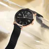 Alienwork Armbanduhr Damen Roségold Metall Mesh Armband Produktbild-Vorschau 4