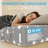 ELONEO Matelas pliant, matelas d'invité, matelas pliable en Voir les images du produit 5