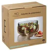 Salatschüssel ARHA aus Glas, 24 cm, mit Holzständer Produktbild-Vorschau 4
