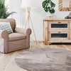 Tapis en Fourrure artificielle Interiyou Fargo Gris, rond, Voir les images du produit 2