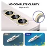 Close-up of a smartphone camera lens with a comparison of 'Old' and 'New' images of a boat. Náhled obrázku produktu