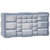 vidaXL Organizer wieloszufladowy z 22 szufladami 49x16x25,5 Podgląd zdjęcia produktu 6