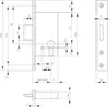 BKS Riegelschloss PZ Dorn 55mm Stulp 20mm abgerundet Stahl Produktbild-Vorschau 6