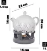 KADAX Théière 1L avec réchaud Set, Cafetière en porcelaine Voir les images du produit 3