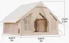 VEVOR Aufblasbare Zelte für Camping 3x3x2,3 m, 4–6 Produktbild-Vorschau 6