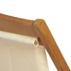 vidaXL Sdraio in teak 56x105x96 cm crema Anteprima dell’immagine prodotto 17