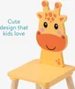 Navaris Kindersitzgruppe 3tlg. aus Holz - 1 Kindertisch 2 Produktbild-Vorschau 3