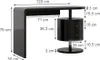 Stůl Vicco Lara Černý vysoký lesk 120 x 50 cm se 2 Náhled obrázku produktu 3