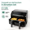Emerio Doppel-Heißluftfritteuse 2600 W – 2×3,6 L Produktbild-Vorschau 4