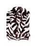 Zebra badjas, lange model, bruin Productafbeelding-voorbeeld 3