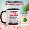 Tasse 33. Geburtstag Mann Frau – „Achtung – Diese Tasse Produktbild-Vorschau 5