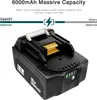 A close-up of a black battery pack with a white handle and yellow connectors, set against a white background. Text overlays describe its capacity and compare it to other products. Produktbild-Vorschau