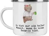 Mr. & Mrs. Panda Teetasse Beamtin Herz - Weiß - Geschenk, Produktbild-Vorschau 1
