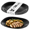KADAX Talerz Obiadowy 28cm Płytki Czarny Talerze 3szt Podgląd zdjęcia produktu 1