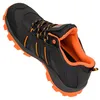 A black and orange athletic shoe is shown against a white background. Produktbild-Vorschau