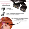 hair2heart Tape Extensions Echthaar Gewellt - 10 Tapes 2.5g Produktbild-Vorschau 5