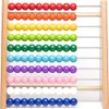 Holz-Abakus für Grundschüler, 100 bunte Kugeln für Produktbild-Vorschau 4