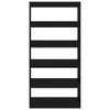Libreria/divisorio nero 80x30x166 cm Materiale a base di Anteprima dell’immagine prodotto 5