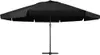 vidaXL Parasol avec mât en aluminium 500 cm noir Voir les images du produit 1