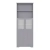 Flieks Armoire de salle de bain avec portes vitrées, Voir les images du produit 5