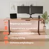 Podstawa biurkowa AREBOS z elektryczną regulacją wysokości, Podgląd zdjęcia produktu 3