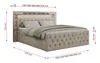 Boxspringbett 160x200 mit Led, Polsterbett 160x200 mit LED Produktbild-Vorschau 6