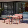 Set tavolo da giardino incastrabile in acciaio e textilene Anteprima dell’immagine prodotto 4