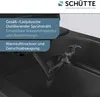 Sprchový klozet SCHÜTTE, černý, bez okrajů, s WC sedátkem Náhled obrázku produktu 4