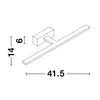 Nova Luce MONDRIAN LED Wandleuchte Weiß 20W IP44 Warmweiss Produktbild-Vorschau 3