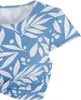 LASCANA ACTIVE Crop-Bikini-Top Lia blau weiß bedruckt Größe Produktbild-Vorschau 2