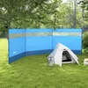 Outsunny Windschutz faltbar Camping Sichtschutz mit Seilen Produktbild-Vorschau 2
