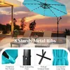 KOMFOTTEU LED slunečník 300cm x 230cm, zahradní slunečník s Náhled obrázku produktu 4