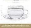 Creano 2er-Set Glas-Tasse mit Untertasse & Deckel, Produktbild-Vorschau 6