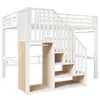 Flieks Etagenbett 140x200cm mit Treppe und Led, Jugendbett Produktbild-Vorschau 9