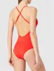 PUMA Badeanzug Damen Schwimmanzug Rot Crossback Produktbild-Vorschau 3