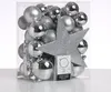 Christbaumkugel - Weihnachtsbaumkugel - bruchfest - glänzend, matt und glitzernd - silber - 33er Set Produktbild-Vorschau