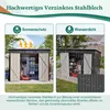Gartenhaus Geräteschuppen Gerätehaus Metall Lagerschuppen Produktbild-Vorschau 3