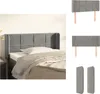 vidaXL Kopfteil mit Ohren Hellgrau 103x16x78/88 cm Samt -  Produktbild-Vorschau 1