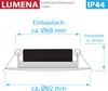 12x LED Bad Einbaustrahler Ultraflach 5 Watt Gold 230V Rund Produktbild-Vorschau 6
