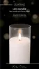 Candela LED in vetro con funzione timer 7,5x15cm bianco Anteprima dell’immagine prodotto 1