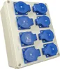 RoadEu Stromverteiler 16A - Wandverteiler 8x 230V 16A Produktbild-Vorschau 1