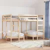 vidaXL Dreifach-Etagenbett 140x200/70x140 cm Massivholz Produktbild-Vorschau 3