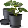 Plastard Blumentöpfe Milano 3er Set Ø 16 cm Anthrazit mit Produktbild-Vorschau 1