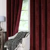 Samtvorhang mit Öse 140 x 245 cm wasserabweisend Bordeaux - Produktbild-Vorschau 2