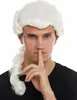 WIG ME UP Perücke Barock Edelmann Zopf Weiß VK-31-1001 Produktbild-Vorschau 1