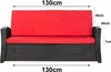 Bankkissen 130×60×50x7 cm Rot – Sitzkissen für Gartenbank Produktbild-Vorschau 3