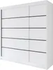 Easy4You R7 200 cm Weiß Schiebetüren Kleiderschrank Produktbild-Vorschau 1
