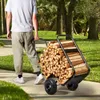 Chariot à bois de cheminée VEVOR 67x52x110cm Chariot à bois Voir les images du produit 10