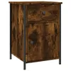 vidaXL Table de nuit chêne fumé 40x42x60 cm bois composite Voir les images du produit 2