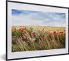 MuchoWow® MuchoWow® Gerahmtes Poster Wolken - Blumen - Rot Produktbild-Vorschau 1